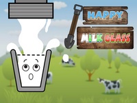 Play Happy Milk Glass